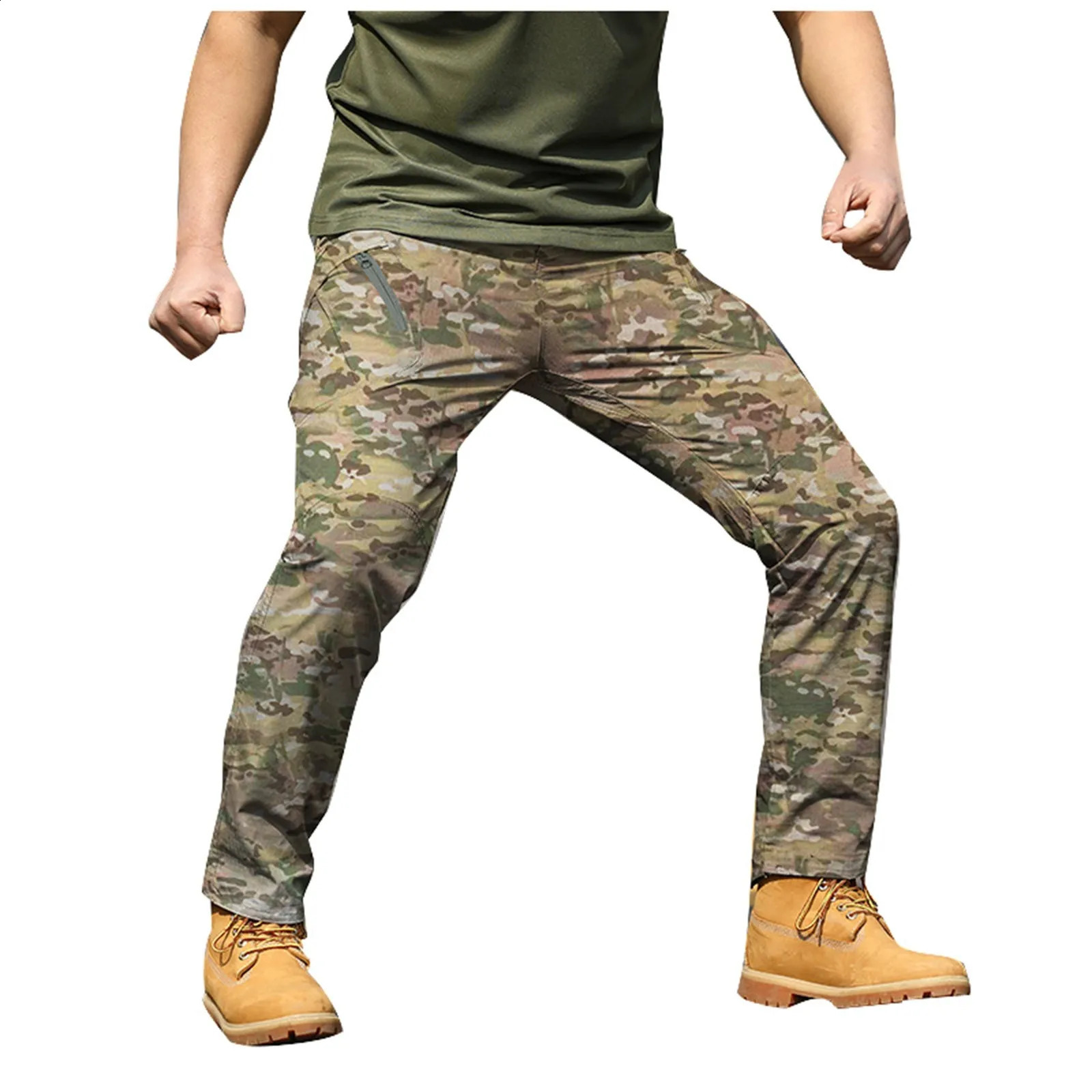 Mens Cargo Sweatpants Pants Casual Hiking Joggers Fitness Athletic Running Trousers Track For Men 241105