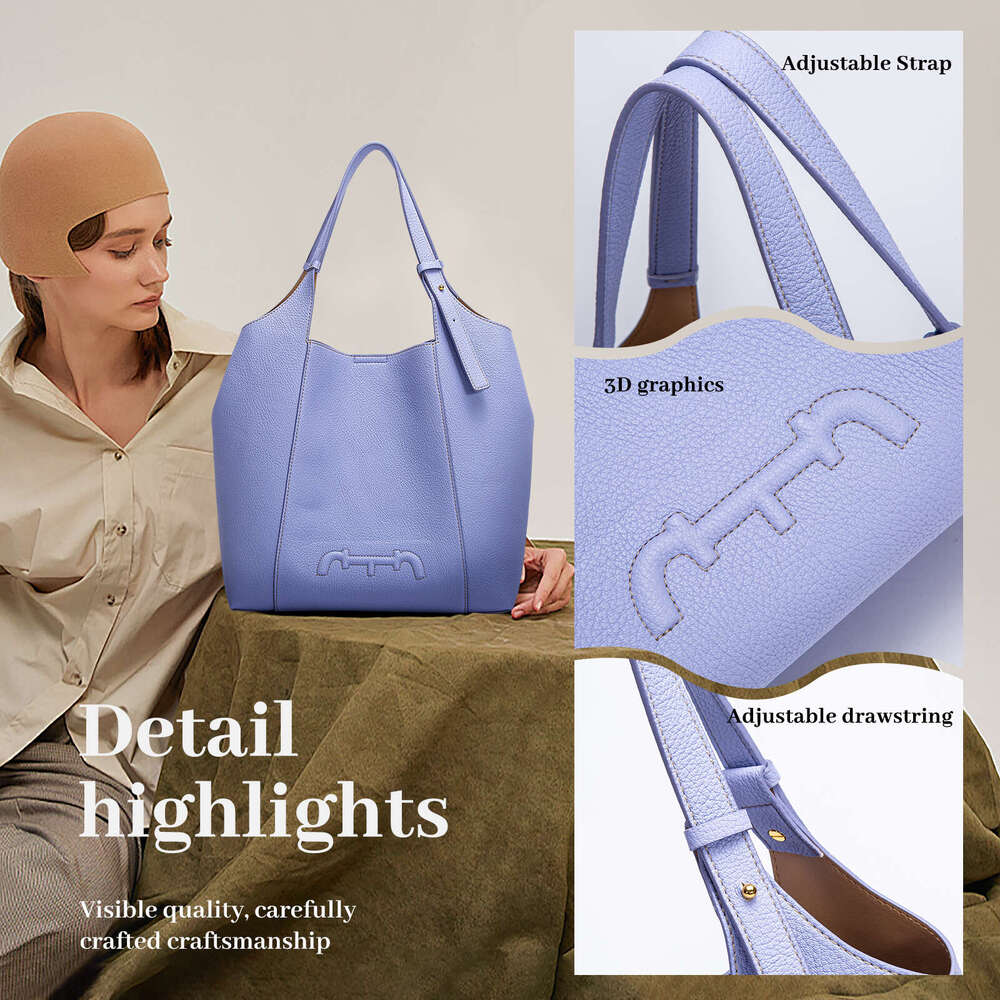 Designer Bag Retro Fashion Women's New Solid Color Shoulder Bag PU Material Versatile Commuter Women's Large Capacity Handbag