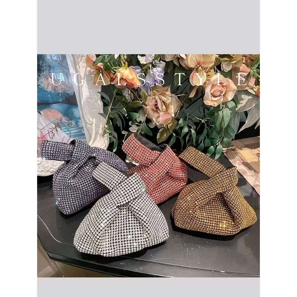 Bg Shiny Women's Handbag Glitter Rhies Dia Evening Wedding Party Clutch Purse Shoulder Messenger Bag