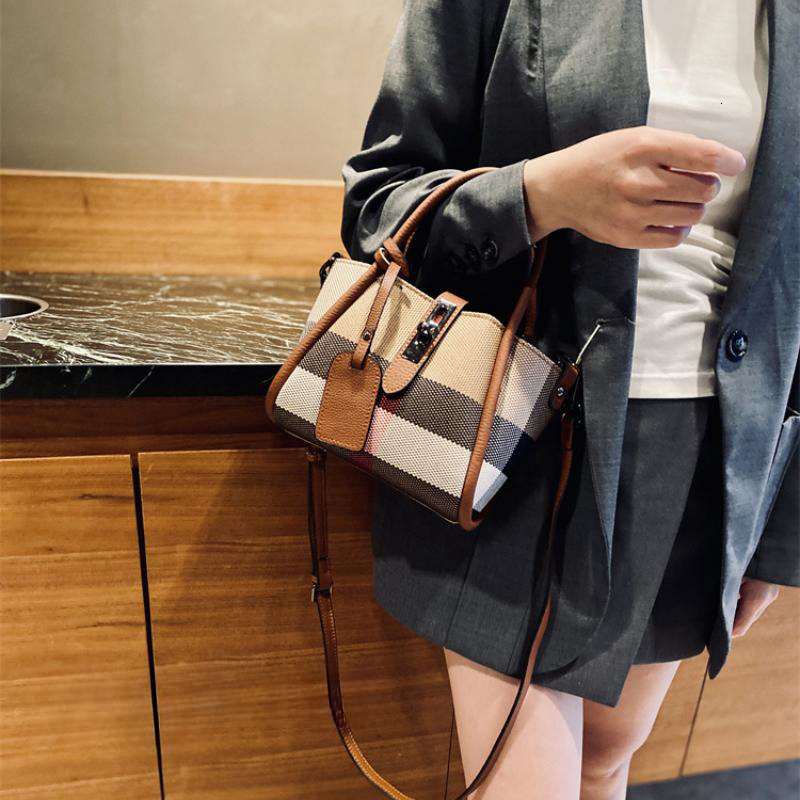 Plaid Shoulder Bags for Women 2024 New Female Brand Tote Bag Casual Fashion Trends Handbag