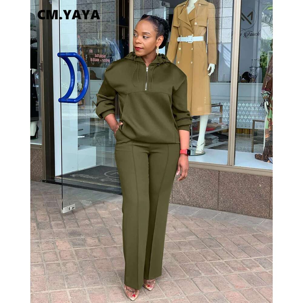 Women's loose long sleeved designer hooded long pants plus size set 2-piece casual sports tight pants streetwear