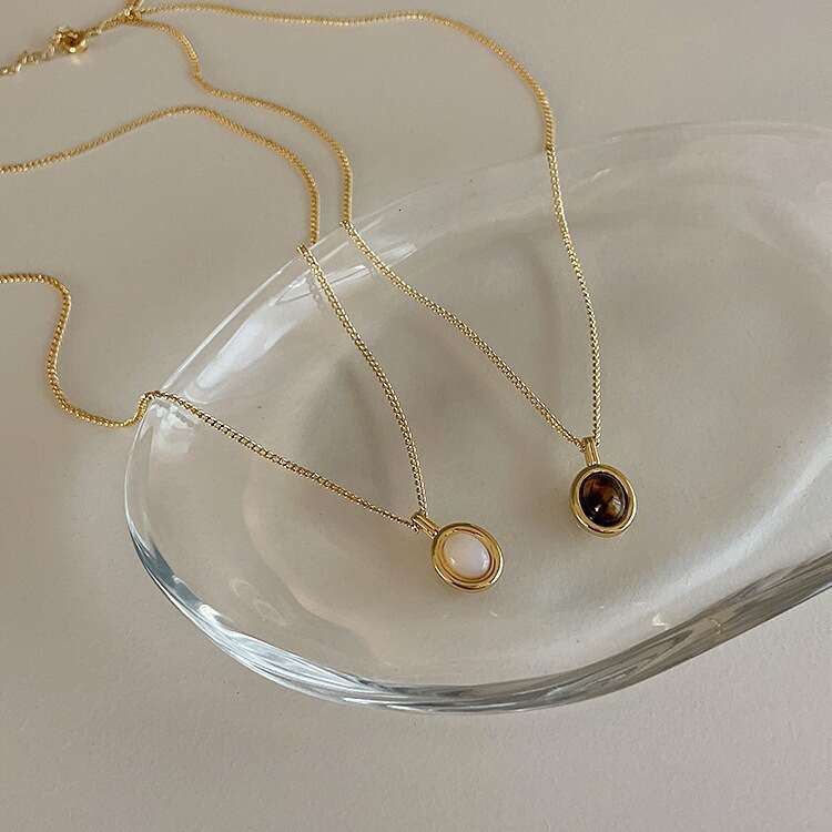 Niche Design Fashion New Personalized Jewelry Hot Zircon Pendant Necklace For Women Simple And Versatile Ladies Birthday Gift Jewelry Wholesale