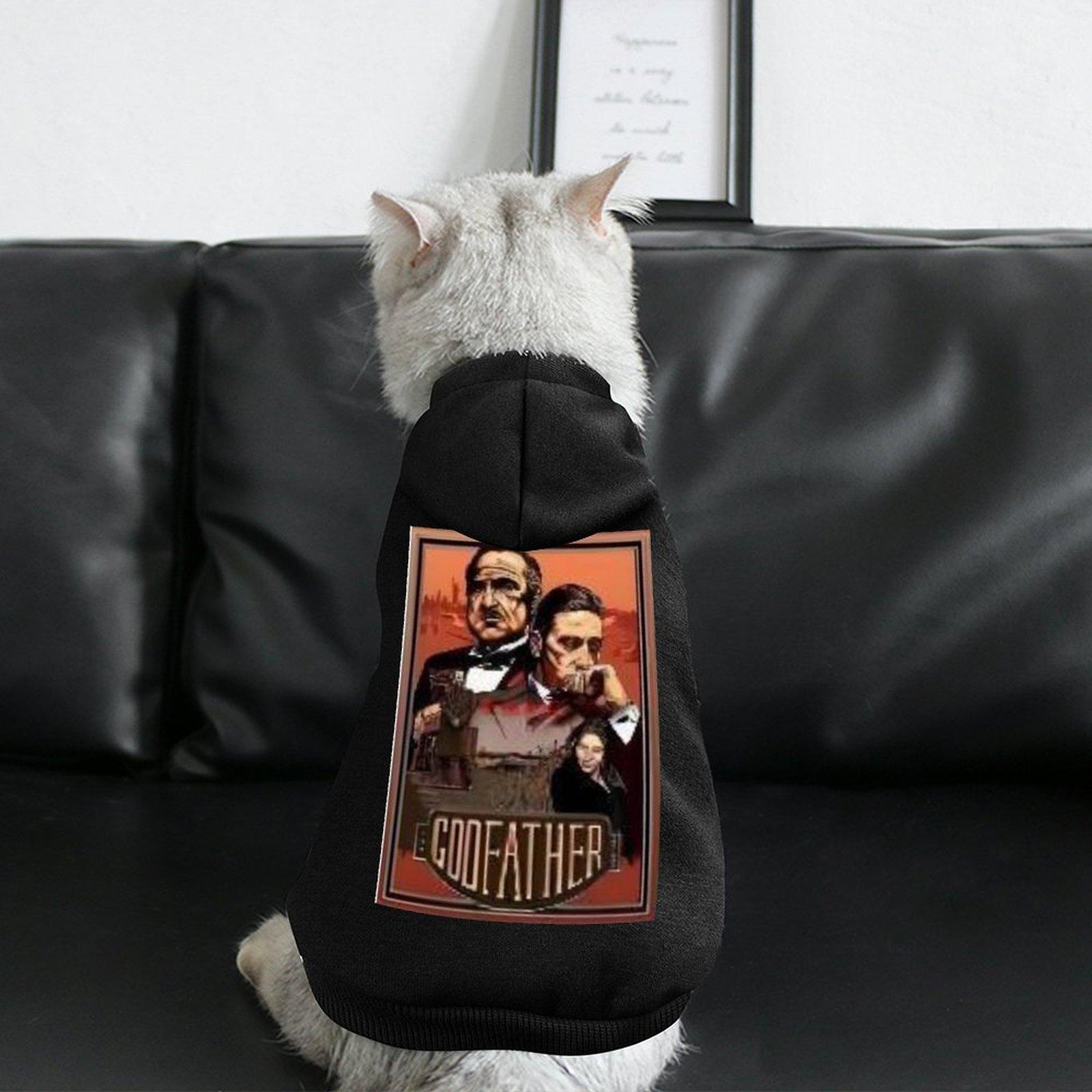 New Pet Hooded Sweatshirt Breathable Streetwear Cat Hoodie Cartoon Print Anti-linting TOP Quality Wear