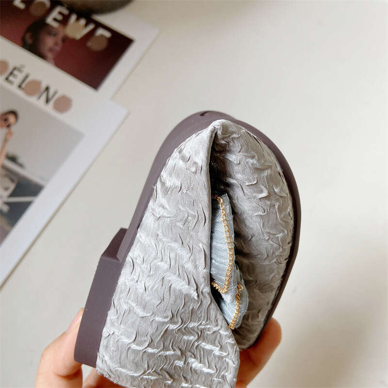 Sharp Soft Soled Scoop 2023 New Korean Style Butterfly Bow Shallow Mouth Pointed Fabric Flat Sole Single Shoes For Women