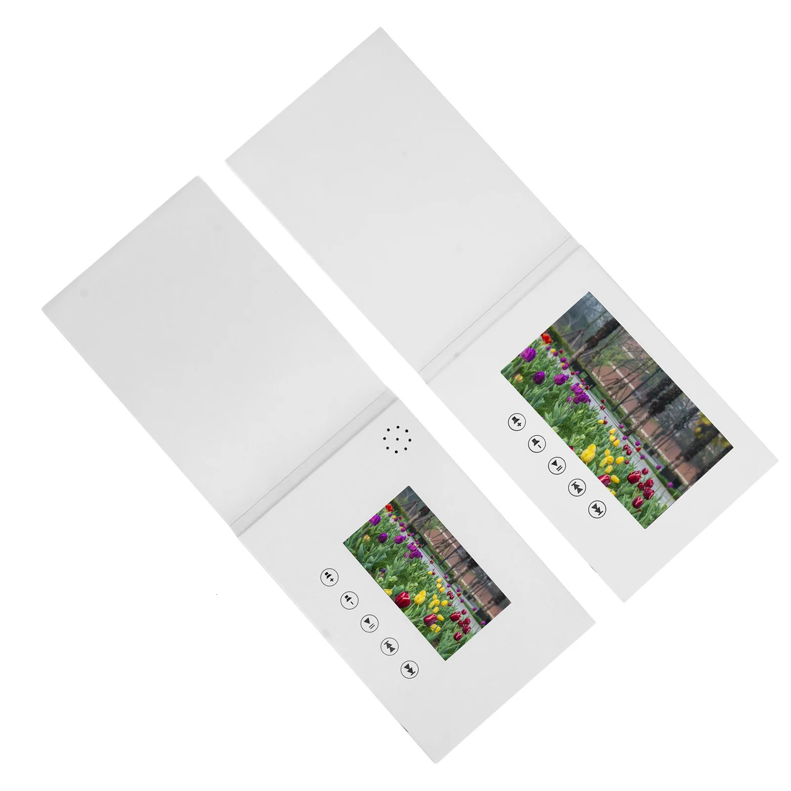 4.3in/7in Screen Electronic Greeting Card HD Video Invitation Card Video Brochure for Festival Anniversary Birthday 240323