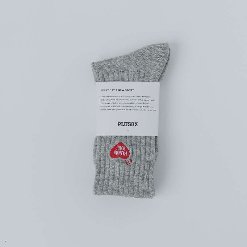 shanshi men socks Plusox Long Mid High Top Knitted Men's and Women's Mesh Love Little Red Heart Embroidered Sports Socks