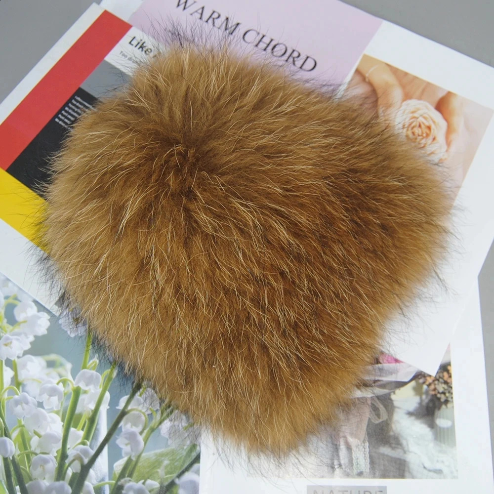 Winter Hat 100% Real Natural Silver Fox Fur Womens Knitted Cap Women Female Ear Warm Must 241105
