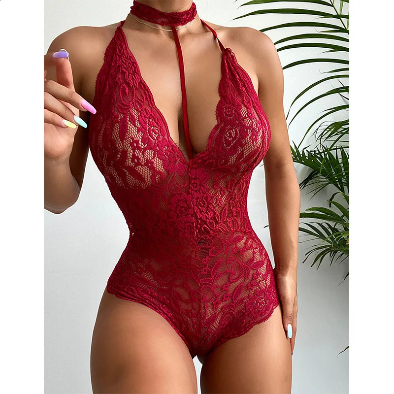 Woman Lingerie Sexy Dress Erotic Lace Porno Clothes Transparent Lenceria Sleepwear For Sex Underwear Costumes 241105