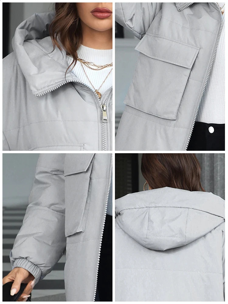 MIEGOFCE 2024 Spring Big Loose High Quality Womens Coat Long Sleeve Fashion Women Parka Sport Leisure Quilted Jacket C24689 241105