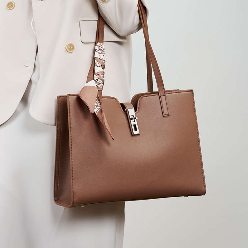 Designer Bag Burminsa 3 Layers Cowhide Genuine Leather Large Tote Handbags For Women 2024 Trend Designer Office Ladies Commuter Shoulder Bags