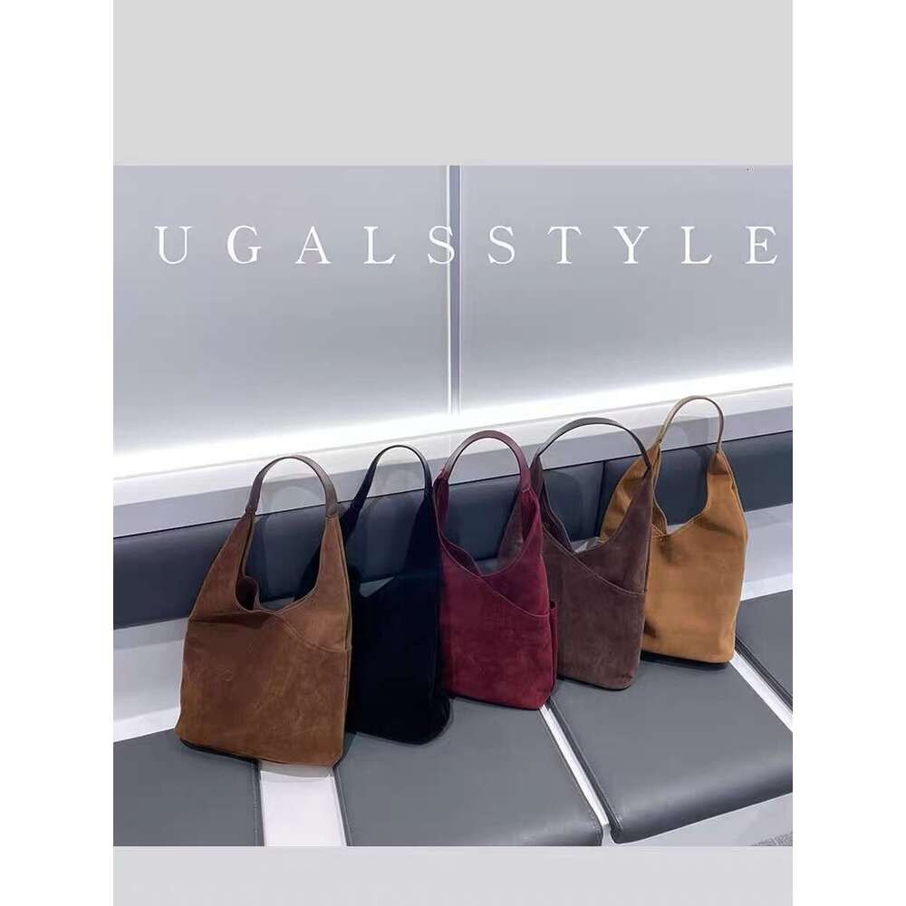 Autumn Winter Veet Bucket Large Capacity Fashion Women's Handbag Lady Purse Shoulder Female Casual Tote Bag Armpit