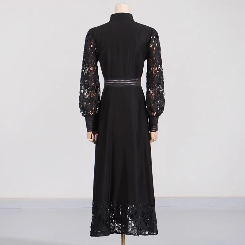 Summer Autumn Holiday Lace Embroidery Evening Bridesmaids White Dresses Shirt Hollow Out Women Cotton En Midi Vestidos