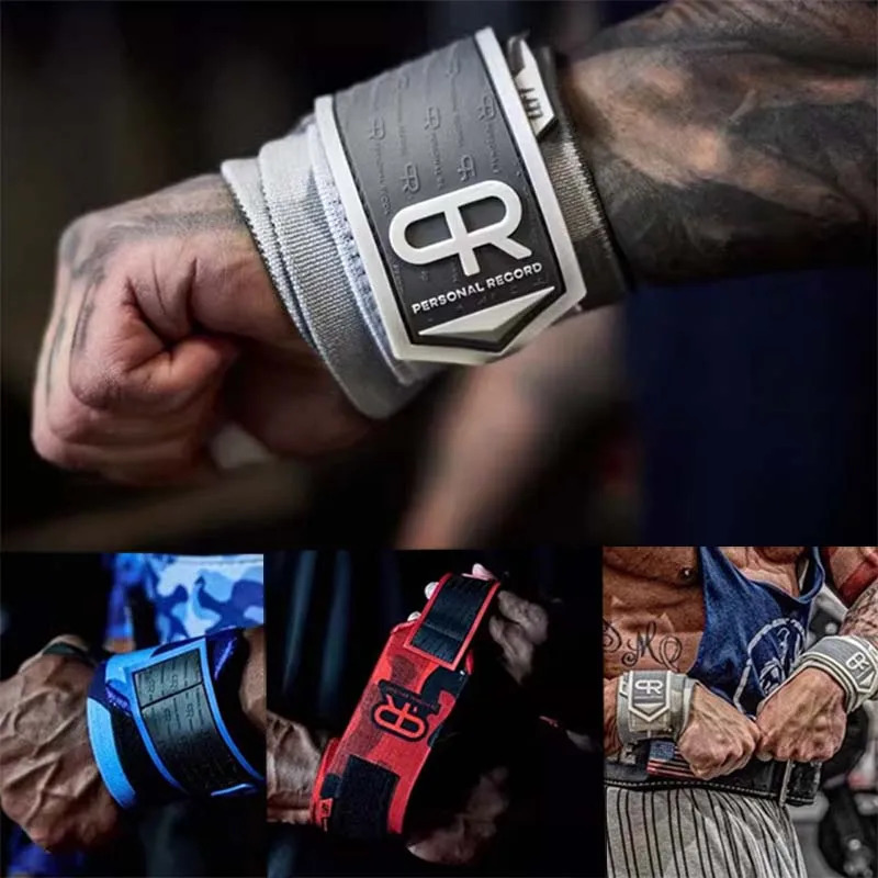 Camouflage wristband wrapped gym fitness weightlifting hand support Crossfit wristband for men and womens exercise wristband support 241104