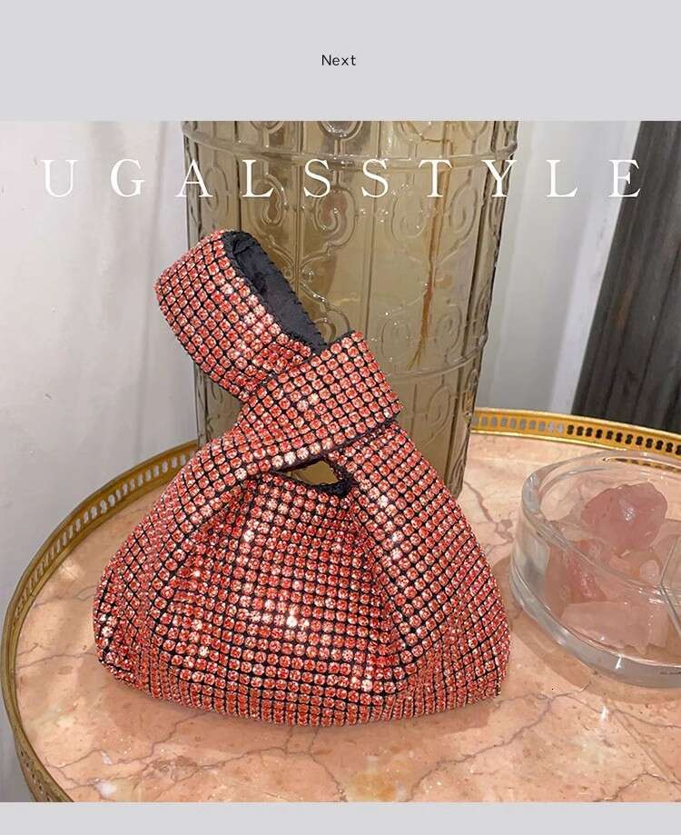 Bg Shiny Women's Handbag Glitter Rhies Dia Evening Wedding Party Clutch Purse Shoulder Messenger Bag