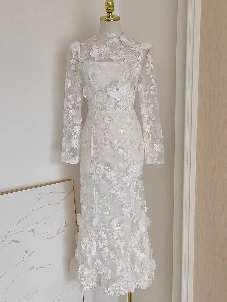 JAMERARY Runway 2024 Spring/Summer New Mesh 3D Wer Embroidery Perspective Evening Prom Dress Women Holiday Robe Vestido Party