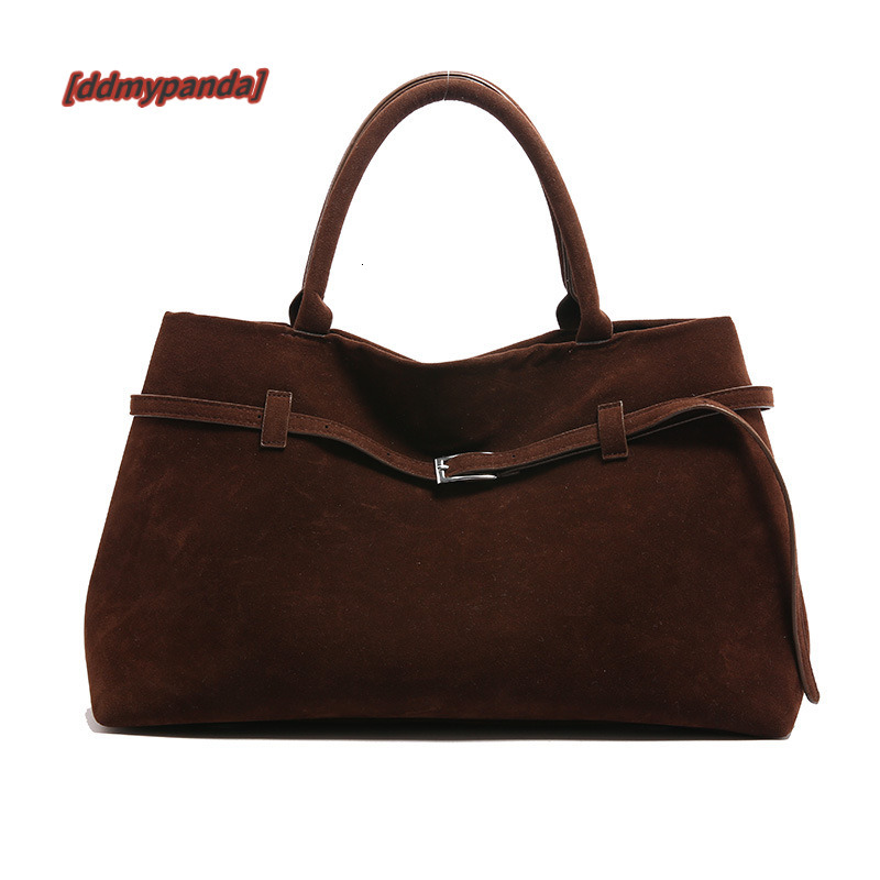 New internet celebrity with fashionable and versatile suede tote design, hand-held single shoulder bag #29 ddmypanda