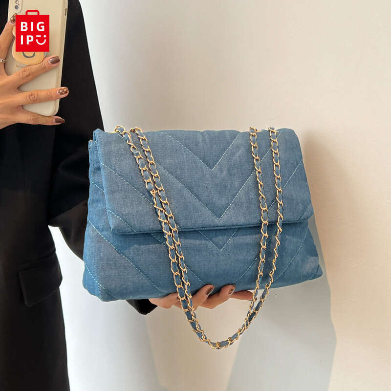 Designer Bag Handbag Woman Fashion Luxury Denim Blue Shoulder Bag Briefcase Messenger Bags Large Capacity Work Study Street Tote Bag Purses handbag