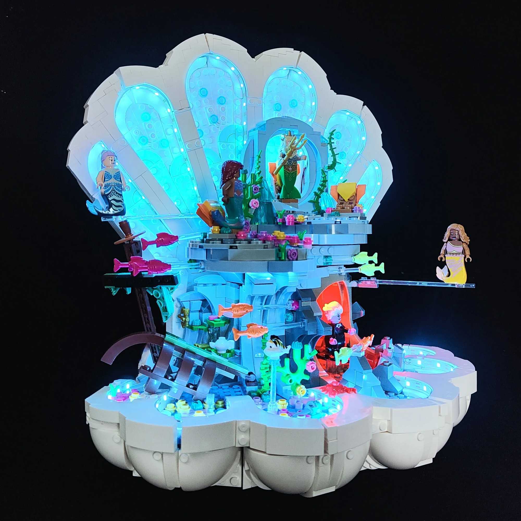 Blocks New inventory 43225 Underwater Mermaid Royal Toad Building Blocks Princess Palace Castle Toys Girls Childrens Birthday GiftsY241105HTX9