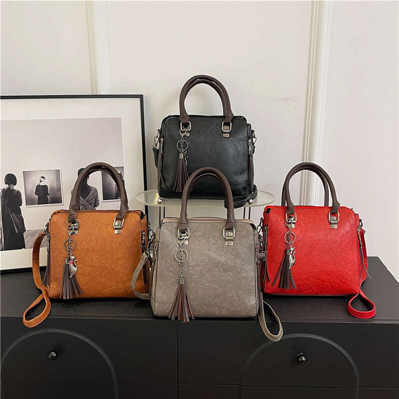 Trendy women's shoulder textured crossbody bag, new Chinese style Su tote bag