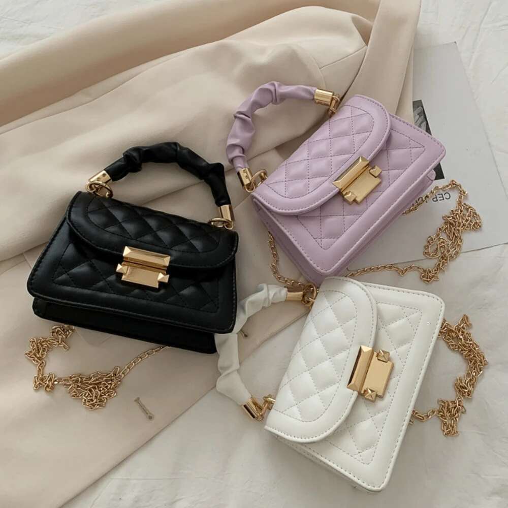 Designer Bag Designer Bag Women PU Leather Shoulder Bags Small Messenger Designer Female 2024 New Fashion Chain Rhomboid Bag Ladies Mini Handbag Handb