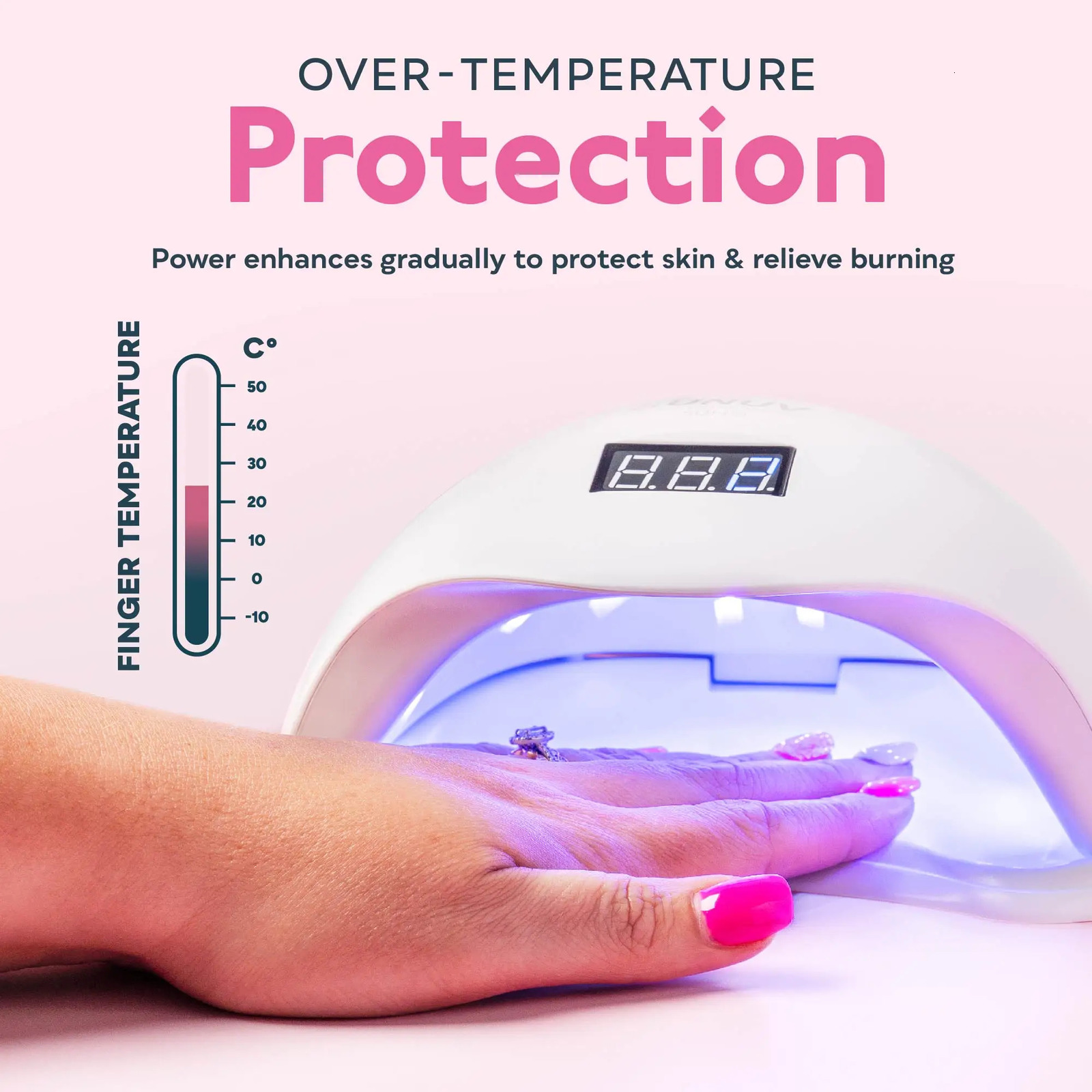 SUNUV SUN5Plus UV Led Lamp 48W Nail Dryer For Curing All Types Gel 99s Low Heat 36 Leds UV Lamp for Two Hands Nail Art Machine 241104
