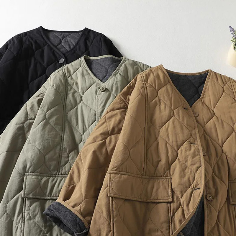 Oversized Women Parkas Overcoat Autumn Winter Lightweight Down Cotton Jacket Female Long Warm Padded Jacket Single-breasted 241105
