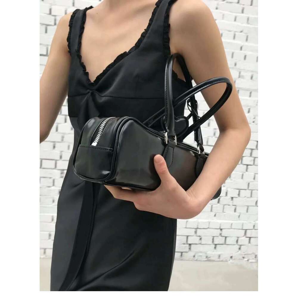 Designer Bag JIAERDI Hot Girls Blue Handbag Purses Women High Street Leather Heart Chic Casual Shoulder Bags Ladies Vintage Underarm Bag Y2k handbag