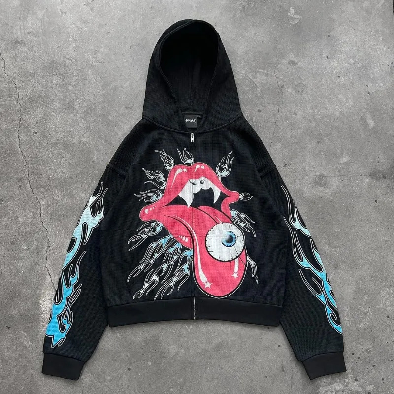 Y2K Hoodie American Hip Hop Fashion Alphabet Vintage Loose Hooded Long Sleeve Sports Hoodie Men and Women Street Wear 241105