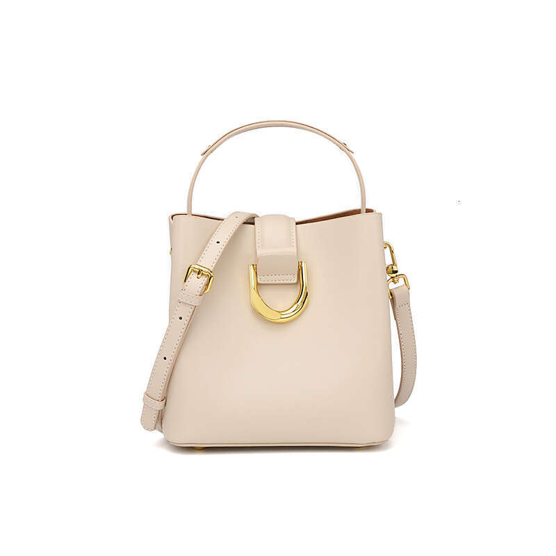 Designer Bag 100% Genuine Leather Women's Bucket Bag 2024 New Fashion Large Capacity Commuter Handbag Shoulder Crossbody Bag For Women