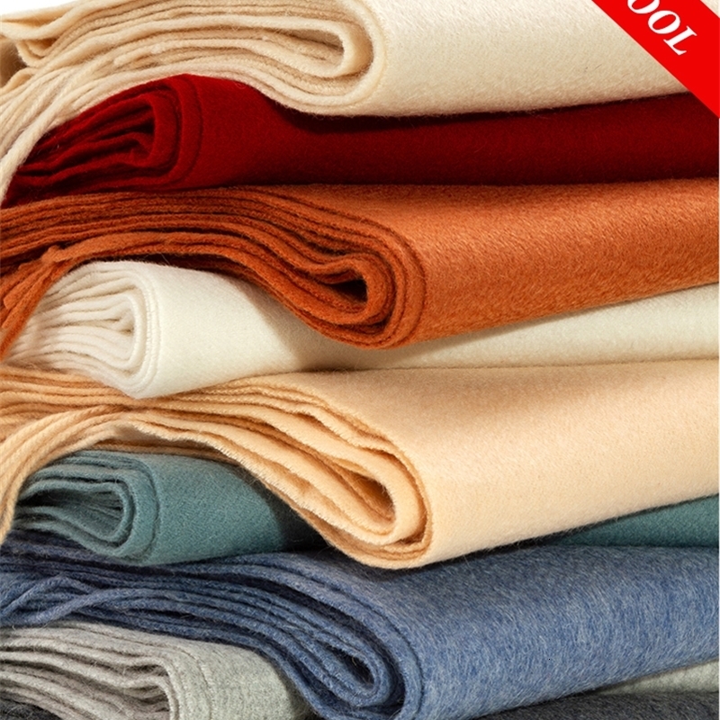 100% wool scarf womens thick cashmere winter shawl fashionable over warm warp yarn 300g 241009