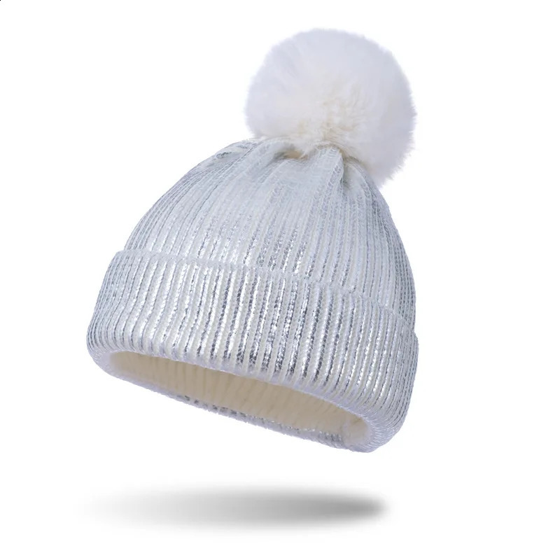 Cross border stamping parentchild wool hat winter ball knitted womens Pullover 241105