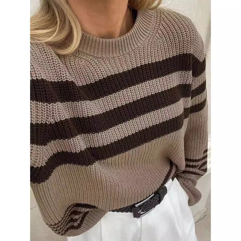 Women's Wear Autumn/Winter New Knitted Embroidered Cardigan Temperament Reduced Age Loose Casual Sweater