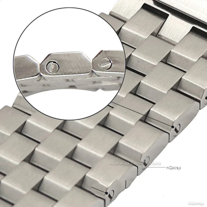 Full Solid Stainless Steel Strap 18mm 20mm 22mm 24mm 26 High Quality Watch Band Flat Interface Wristband with Tool Accessories 241105