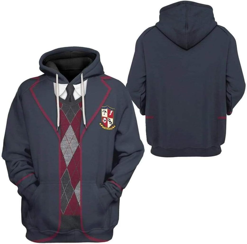 Hoodie for Mens Womens Klaus Cosplay Hoodies 3D Printed Zipper Jacket Coat Pullover Sweatshirts with Pocket for Men Women Teen Graphic Cool and cool