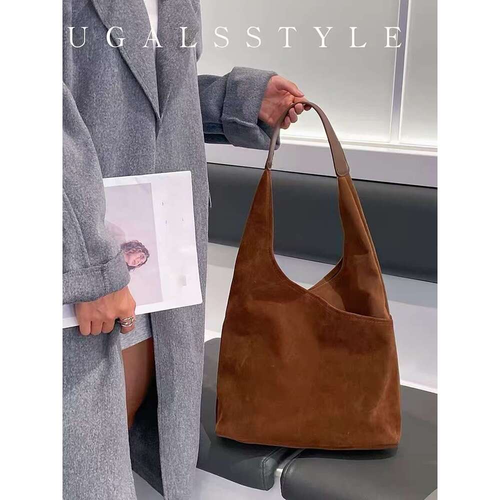 Autumn Winter Veet Bucket Large Capacity Fashion Women's Handbag Lady Purse Shoulder Female Casual Tote Bag Armpit