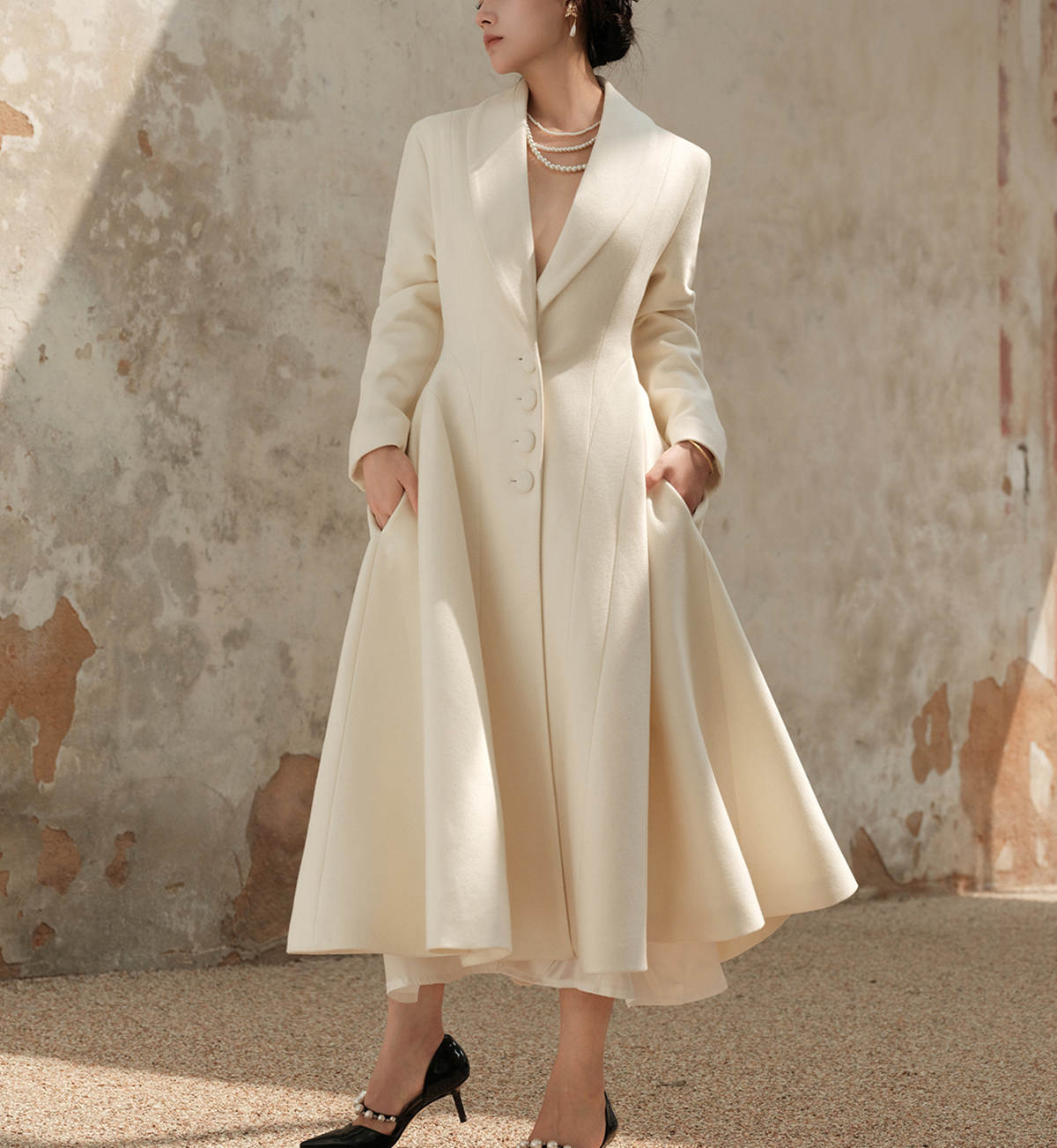 Beige Tweed Women Blazer Dress Customized Prom Evening Guest Formal Wear Custom Made Jacket Plus Size One Coat