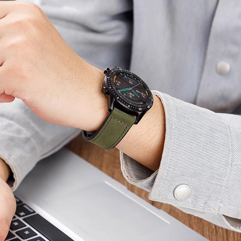 Leather Silicone Strap For Xiaomi Watch 2 Pro S4 S3 S2 S1 Active 22mm Magnetic Band Mi Color Miwatch 241105