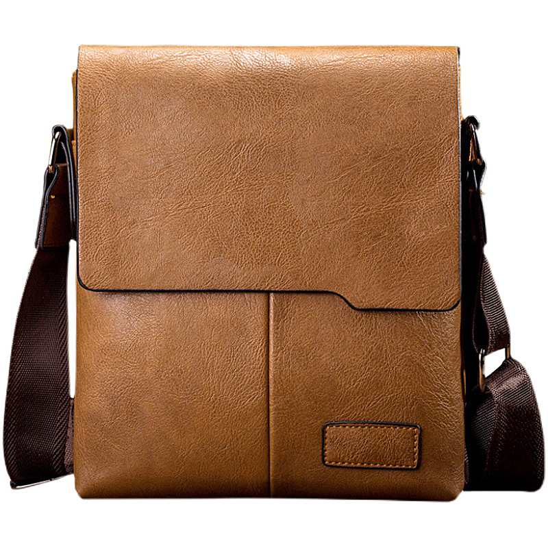 New Men's Leather Shoulder Bag, Crossbody Bag, Retro Designer Handbag