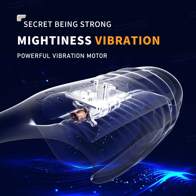 Wireless Electric Shock Pulse Penis Vibrator Male Masturbator Sex Machine Delay Trainer Cock Ring Glans Massager Toys 241105
