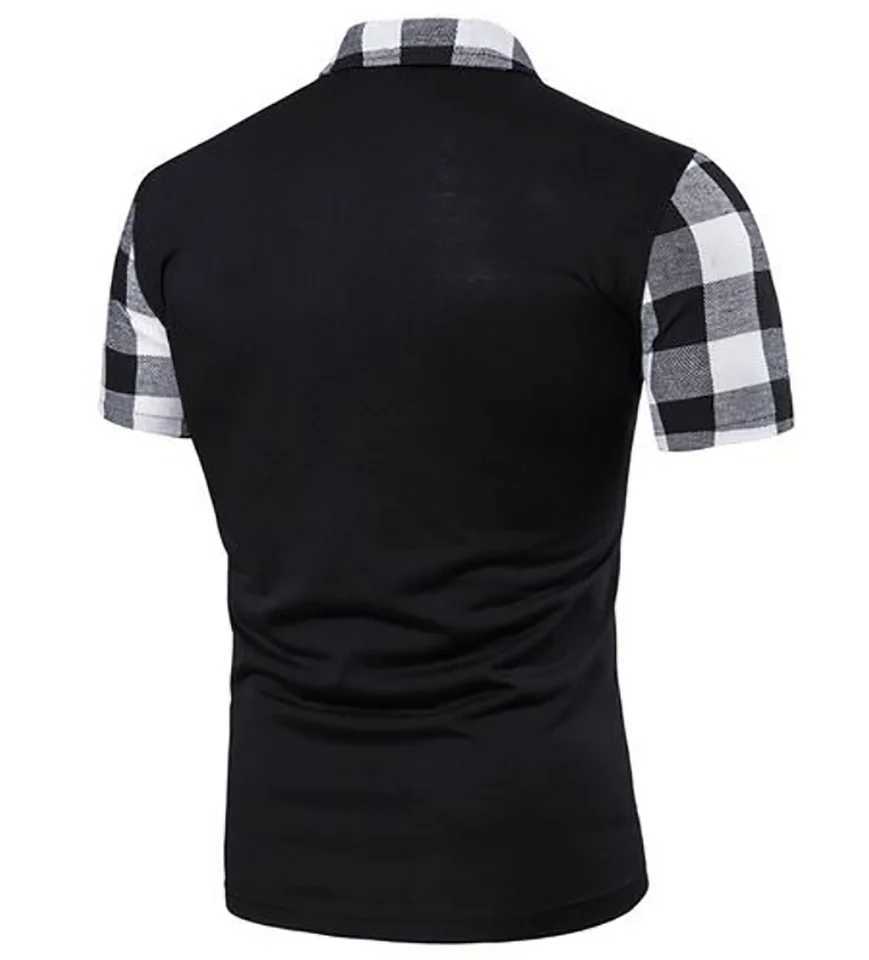 2024 Summer New Mens Casual Short Shirt Office Fashion Collar T-shirt Mens Tiki Shirt Mens Clothing W241104