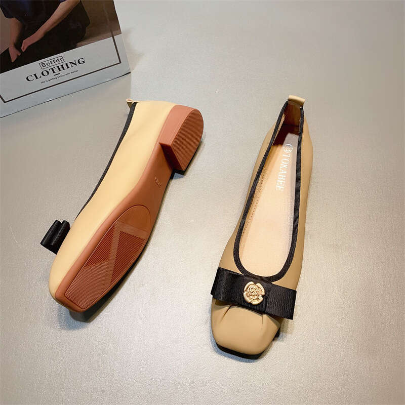 Dign Sense: Niche French Soft Soled Scoop Shallow Mouth, Evening Single Women's Sho, Spring And Autumn Styl, Small Fragrance Style, Low Heeled Gr