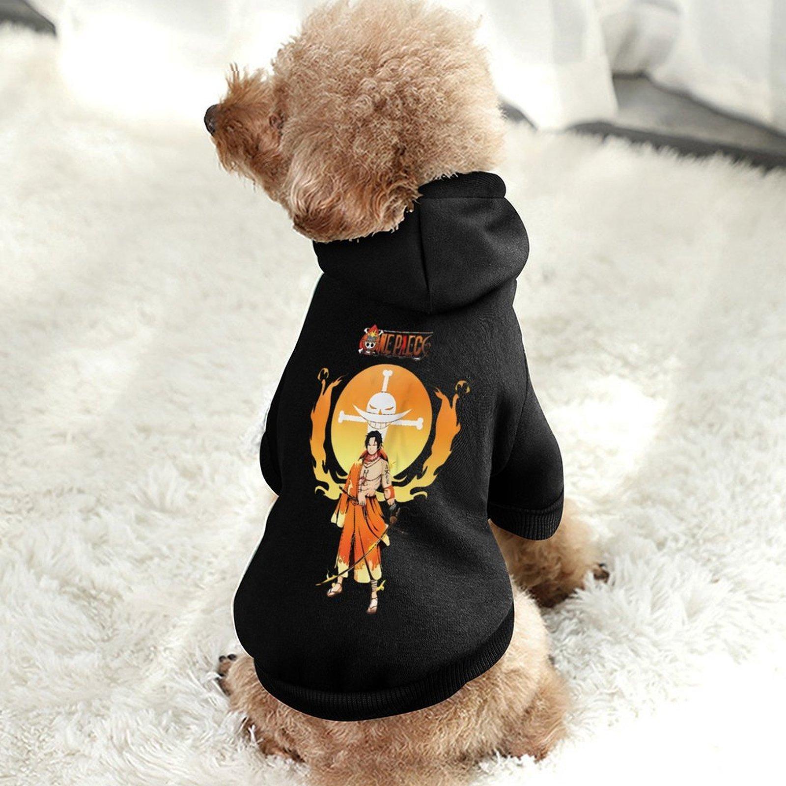 Stylist Hoodie Dog Pet Sleeve Streetwear Pets Hoodie Black Anti-linting Soft Pet Clothes