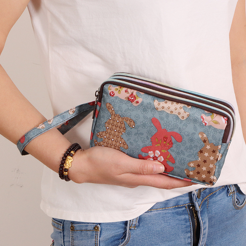 New Long Designer Mobile Wallet Fabric Dressing Bag For Women's Small Handbag