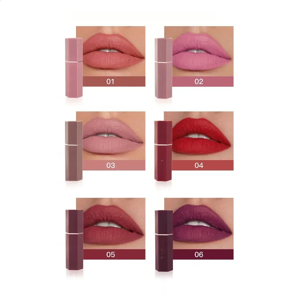 Nude Velvet Matte Lipsticks Waterproof Long Lasting Moisturize Lip Stick Not Fading Non Stick Lipstick Lip Gloss Women Makeup 241105