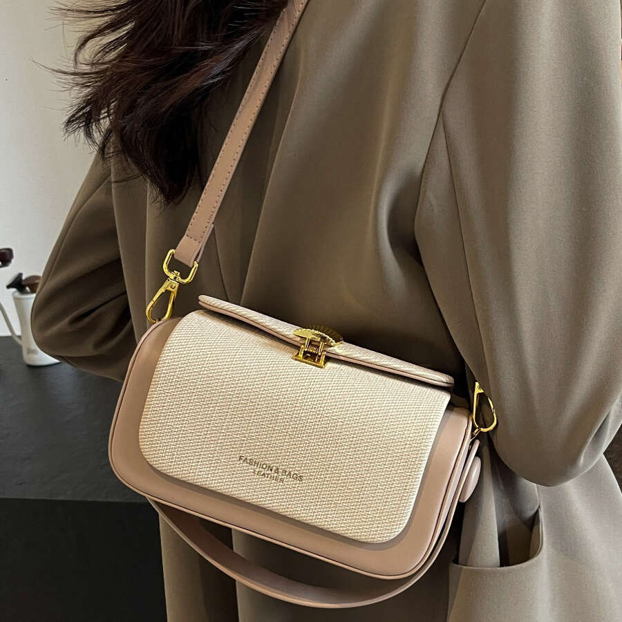 High-Grade Sense Women Small Square Bags 2025 Trendy Classic PU Leather Lady Commuter Shoulder Bag Short Handle Handbags