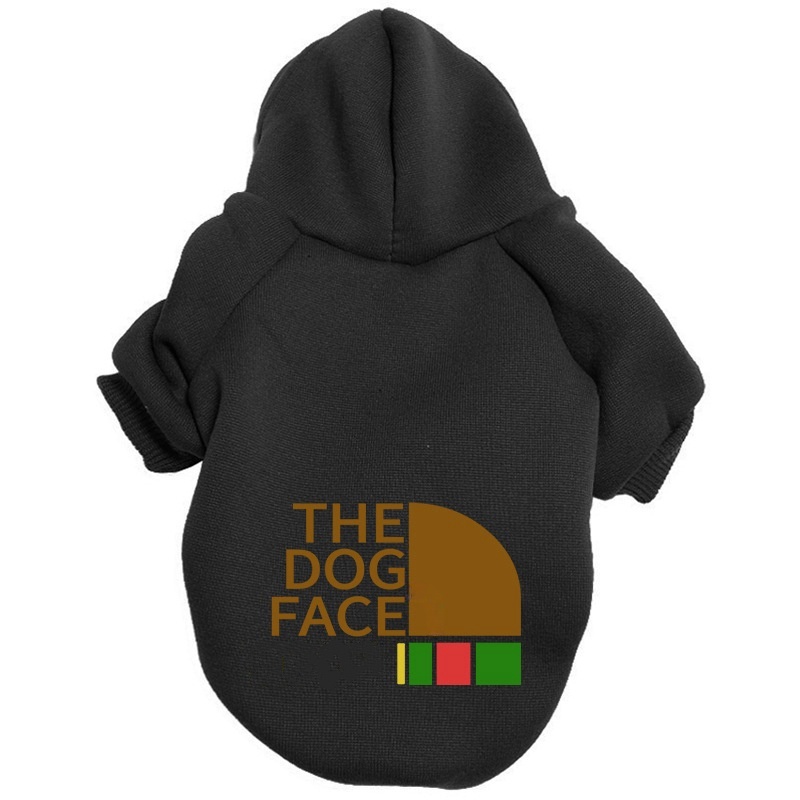 The Dog Face Hoodie Clothes Sweatshirt Warm Dog Sweater Dog Jacket Solid Color Dog Clothes Apparel with Hood Pet Clothes and Sweater Coat All in One S