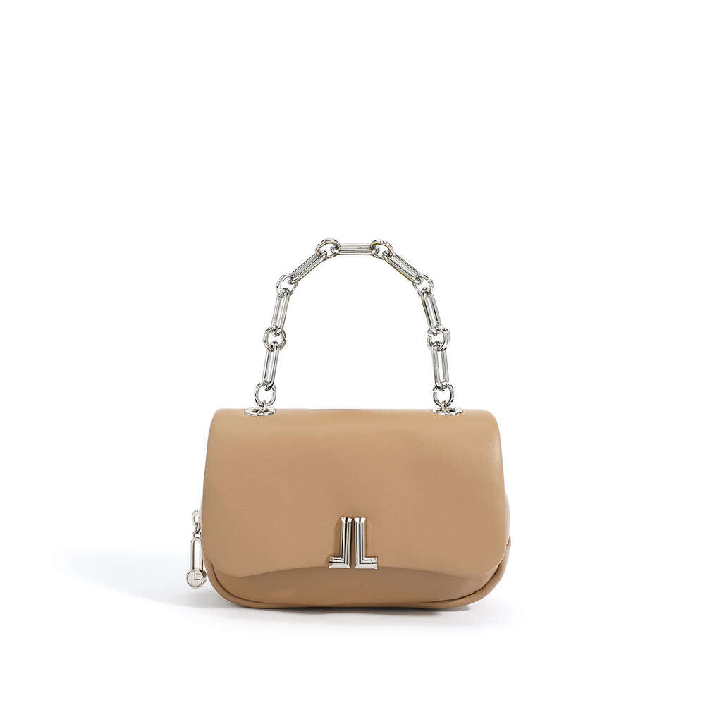 Genuine Leather Design Chain Ladies Purse And Handbags Simple Fashion Shoulder Crossbody Bags For Women