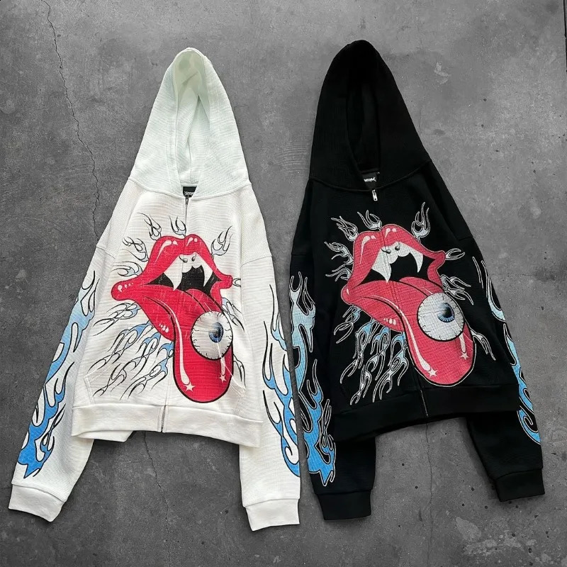 Y2K Hoodie American Hip Hop Fashion Alphabet Vintage Loose Hooded Long Sleeve Sports Hoodie Men and Women Street Wear 241105