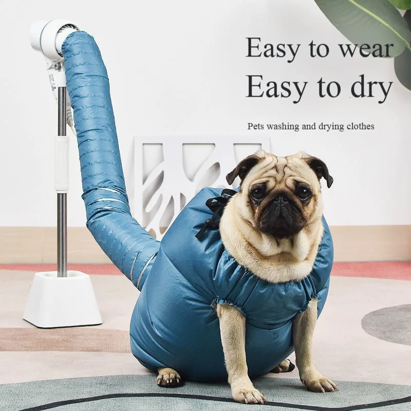Pet dog drying Bag Hair Dryer Blow Dryer Quick Portable Foldable Grooming bag Home Pet Hair bag Efficient drying kit 241105
