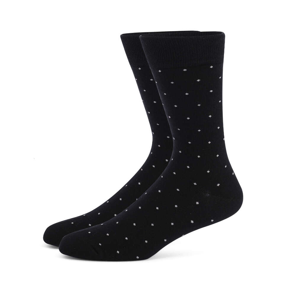 shanshi men socks Men's Long Stocking Large Diamond Grid Stripe Solid Color Business Autumn/Winter Thick Edition